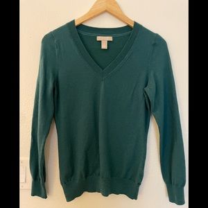 Banana Republic Green Vneck Sweater